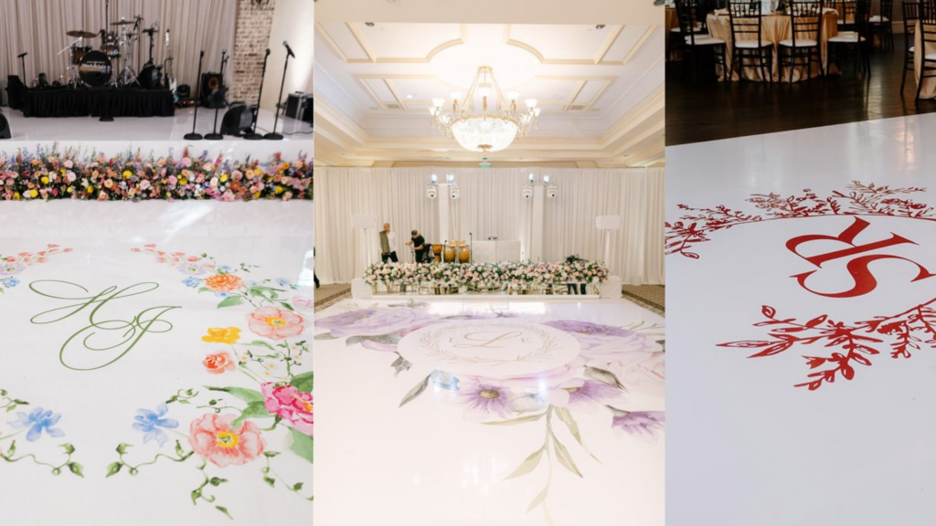 personalised wedding dance floor